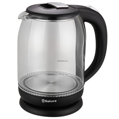 Чайник Sakura SA-2709BK PROMO стекл черн подсв