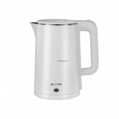 Электрочайник OPTIMA EK-2021PS (Белый) купить по выгодной цене с доставкой в Луганске, Алчевске в магазине Tehnobox