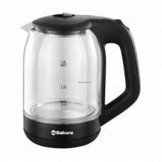 Чайник Sakura SA-2736BK стекл точечн. подсв