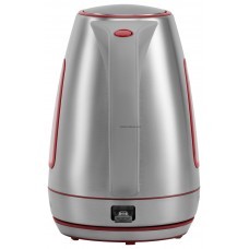 Электрочайник Hyundai HYK-S3601 серебристый/красный (нержавеющая сталь)