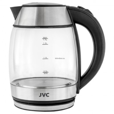 Эл.чайник "JVC" JK-KE1707 черный/серебристый подсветка