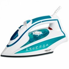 Утюг DELTA LUX DL-352 белый/бирюзовый, 2200Вт, кер