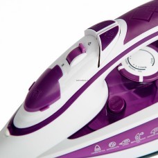 Утюг DELTA LUX DL-352 белый/фиолетовый, 2200Вт, кер