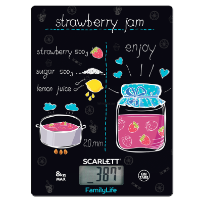Весы кухонные SCARLETT SC-KS57P90 (Family Life) купить по выгодной цене с доставкой в Луганске, Стаханове в магазине Tehnobox
