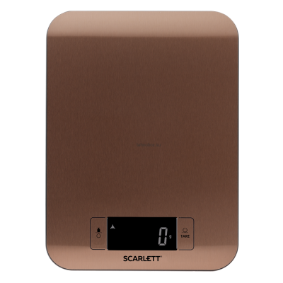 Весы кухонные SCARLETT SC-KS57P49 (бронза) купить по выгодной цене с доставкой в Луганске, Лутугино в магазине Tehnobox