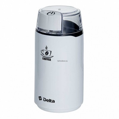 Кофемолка DELTA DL-087К белая, 250 Вт, вместимость 60 г