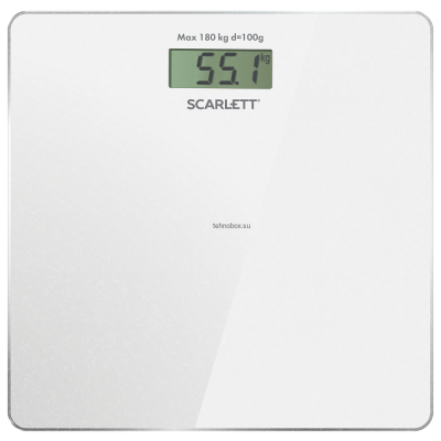 Весы напольные SCARLETT SC-BS33E107 (белый блеск) купить по выгодной цене с доставкой в Луганске, Красный Луч в магазине Tehnobox