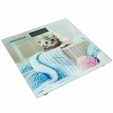 Весы напол АКСИНЬЯ КС-6002 Забавный котенок 180кг 28