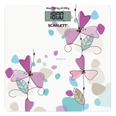 Весы напольные SCARLETT SC-BS33E045 (фиолетовые цветы)