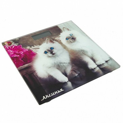 Весы напольные электр.Аксинья КС-6003 "Пушистые котята" 180кг.28×28см. купить по выгодной цене с доставкой в Луганске, Свердловске в магазине Tehnobox