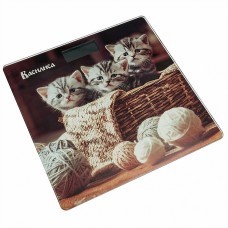 Весы напол Василиса ВА-4016 "Три кота" 180кг 26*26см