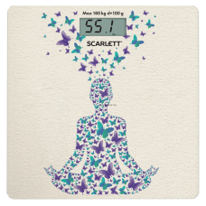 Весы напольные SCARLETT SC-BS33E098 (Йога девушка)