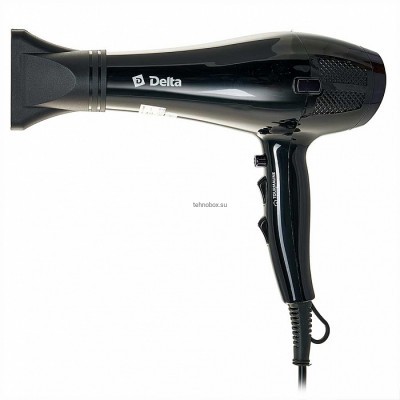 Фен DELTA DL-0938 черный, иониз, 2000Вт купить по выгодной цене с доставкой в Луганске, Красный Луч в магазине Tehnobox