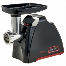 Мясорубка DELTA DL-6104M черная/красная 2000Вт