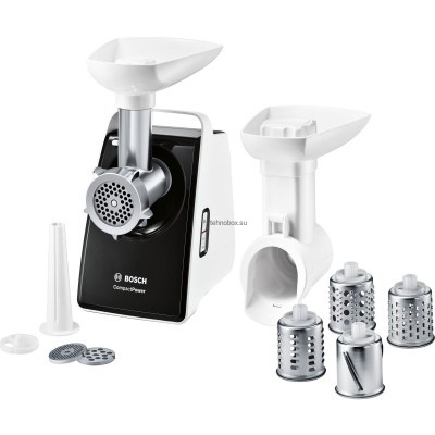 Мясорубка Bosch MFW3X14B белый/черный купить по выгодной цене с доставкой в Луганске, Свердловске в магазине Tehnobox