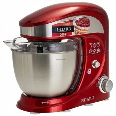 Миксер DELTA LUX DL-5070Р красный, 1000Вт, планетарный, многофункц, 4л
