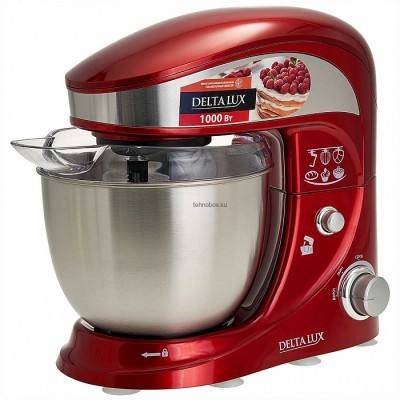 Миксер DELTA LUX DL-5070Р красный, 1000Вт, планетарный, многофункц, 4л купить по выгодной цене с доставкой в Луганске, Лутугино в магазине Tehnobox