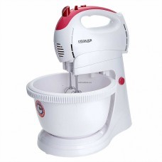 Миксер DELTA LUX DL-5071C белый/розовый, 350Вт, 2,5л, вращение