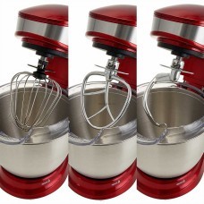 Миксер DELTA LUX DL-5070Р красный, 1000Вт, планетарный, многофункц, 4л