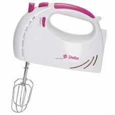 Миксер DELTA DL-5061 белый/т.сиреневый, 300Вт