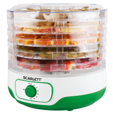 Сушилка для фруктов и овощей SCARLET SC-FD421015 (белый с зеленым)