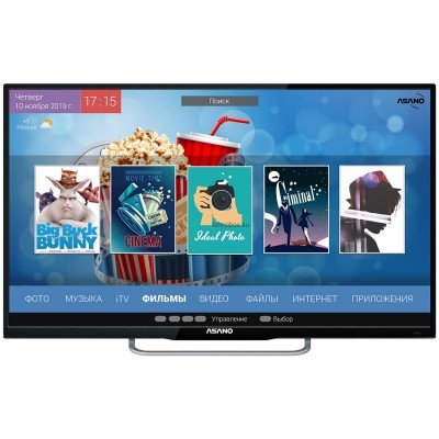 Телевизор LED Asano 32LH7030S HD Smart черный (Android)