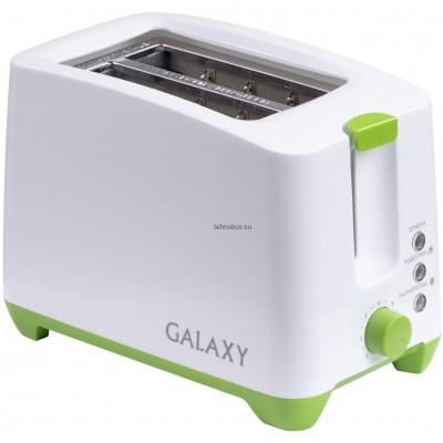 Тостер, 800Вт,теплоизолированый корпус 220+/10%В 50гц GALAXY 2907гл